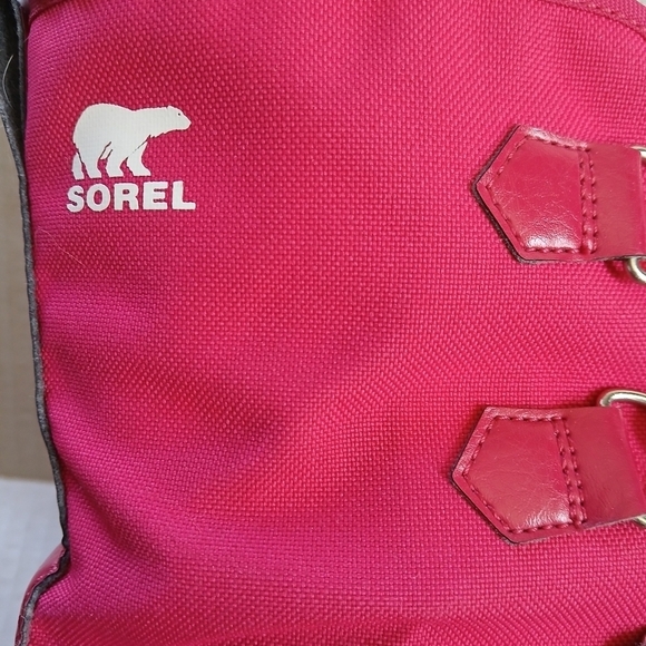 Girls Boots Sorel Yoot Pac Nylon Waterproof Rubber Soles Sherpa C… - Picture 10 of 12